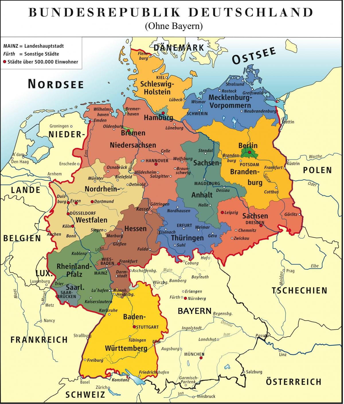 bayern münchen zemljevid