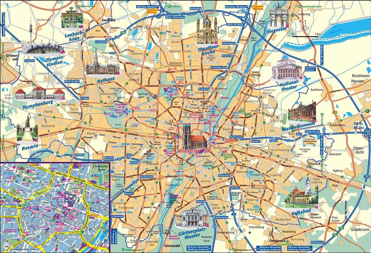 münchen map brez povezave