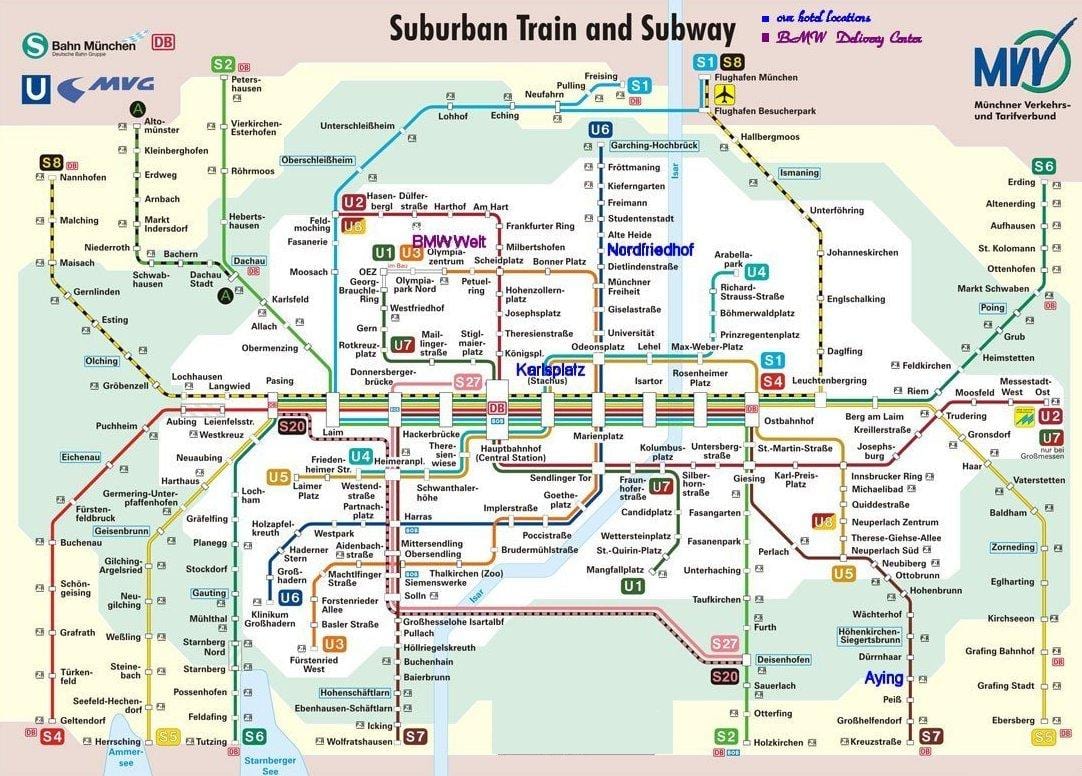 muenchen s bahn zemljevid