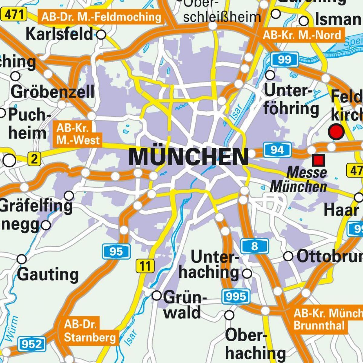 münchen centru zemljevid
