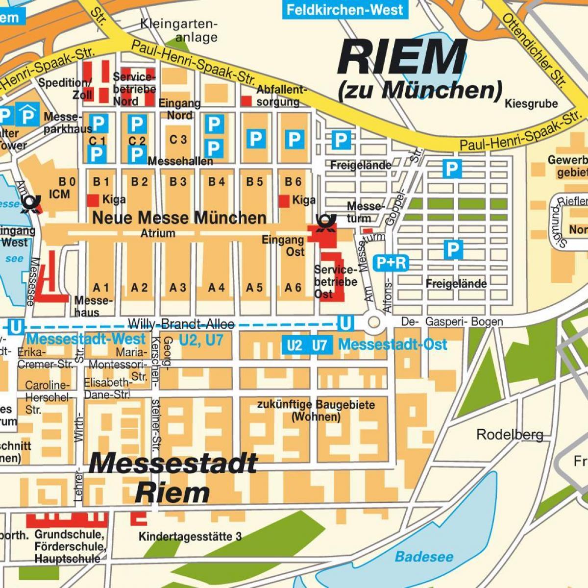 münchen ost železniške postaje zemljevid