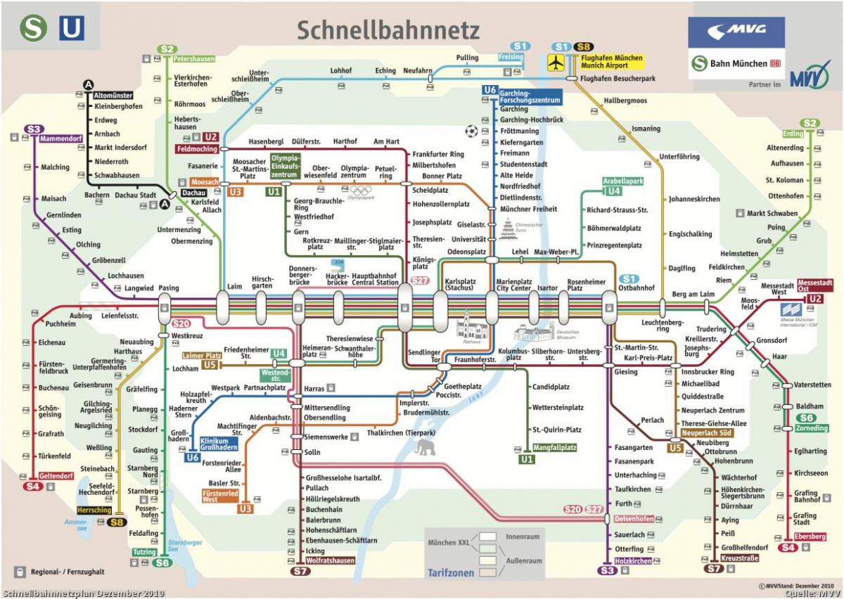 münchen mvg zemljevid