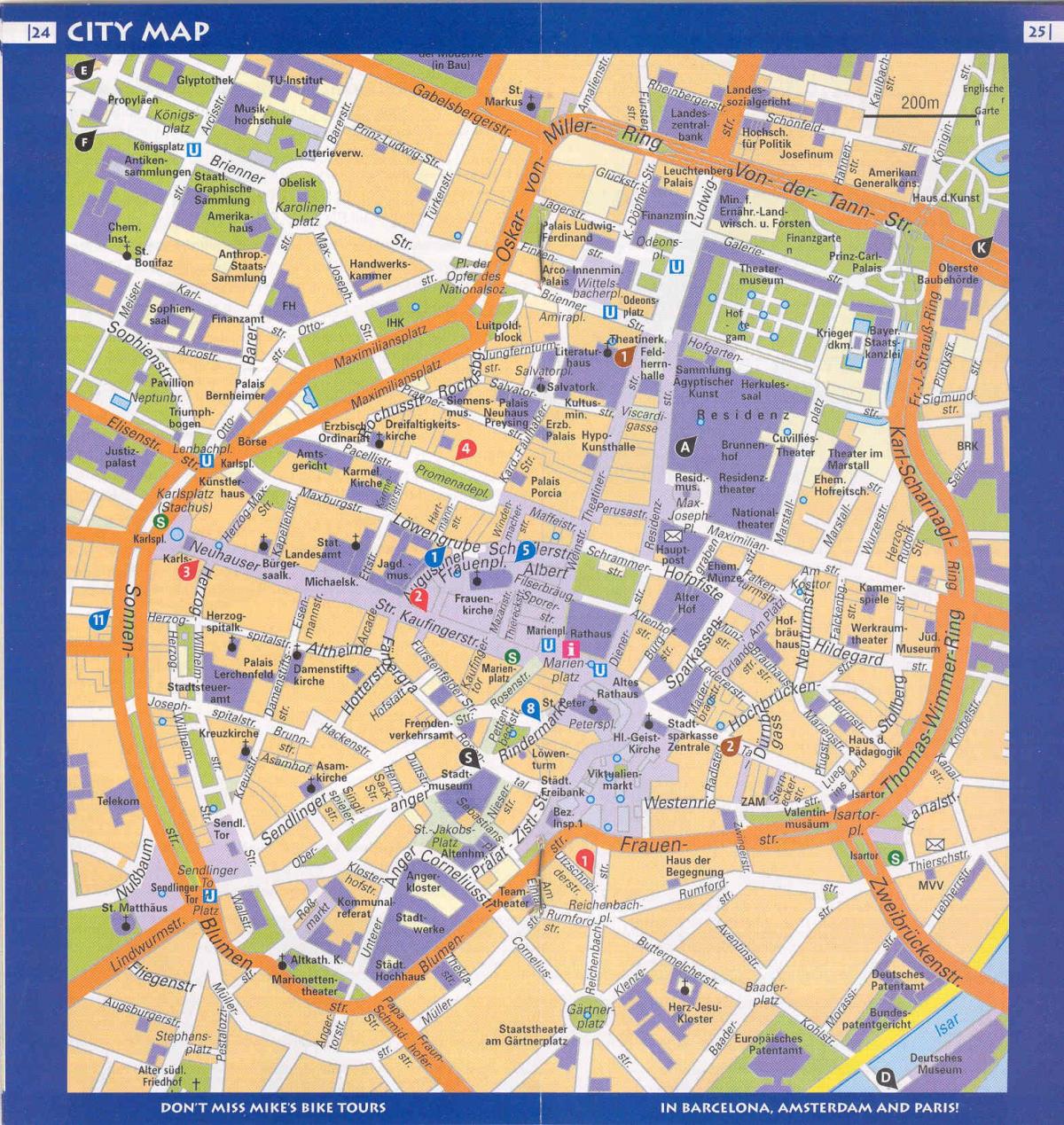 Zemljevid münchnu center