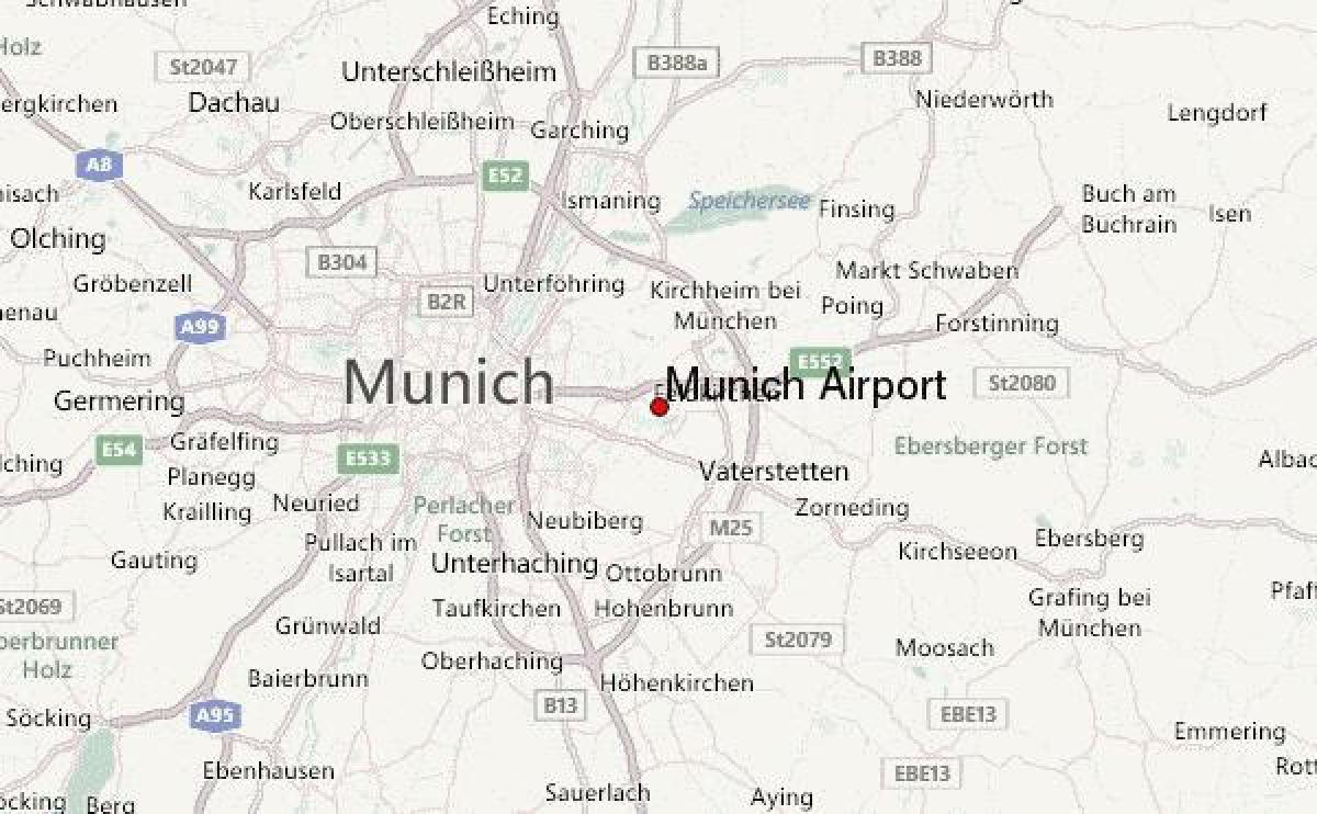 zemljevid münchnu in okolici