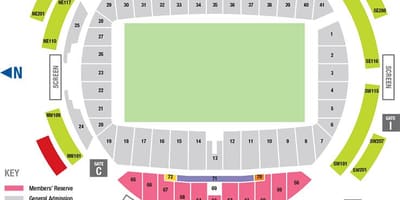 Zemljevid allianz arena sedež 