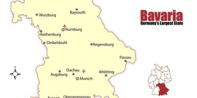 Munchen nemčija zemljevid