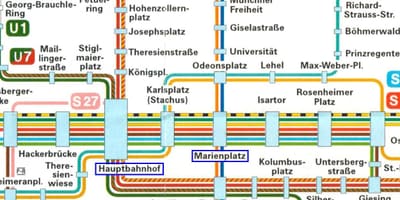 Zemljevid münchen hauptbahnhof