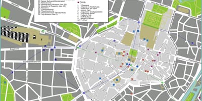 Turistična karta munchen zanimivosti