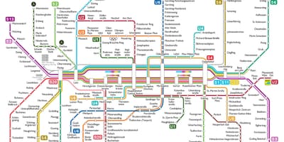 Munchen u bahn zemljevid