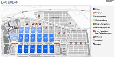 Messe munchen zemljevid