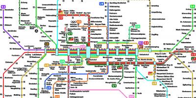 Zemljevid munchen metro