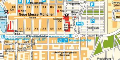München ost železniške postaje zemljevid