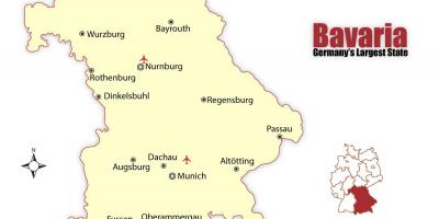 Munchen nemčija zemljevid