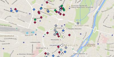 Zemljevid münchnu altstadt
