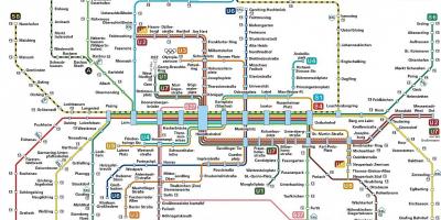 Cev zemljevid münchnu