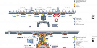 Zemljevid münchnu letališki terminal 1