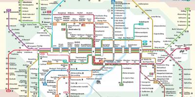 München s vlak zemljevid