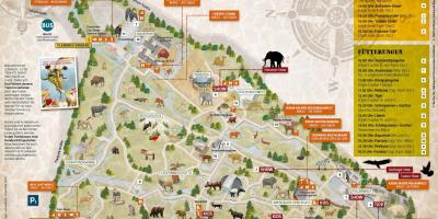 Zemljevid münchnu živalskem vrtu