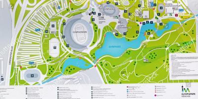 Zemljevid münchenski olimpijski park