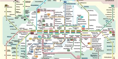 Münchenski železniški postaji zemljevid